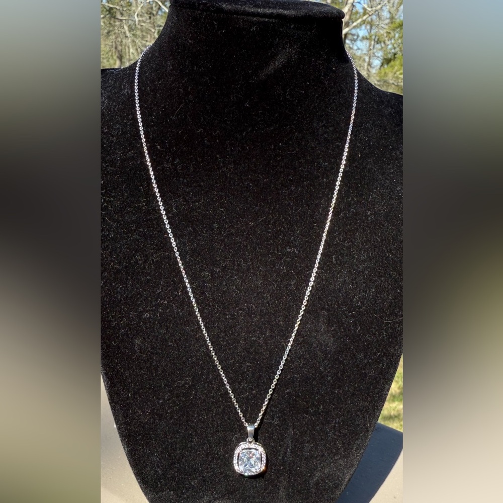 Silver plated necklace NWT 18”
